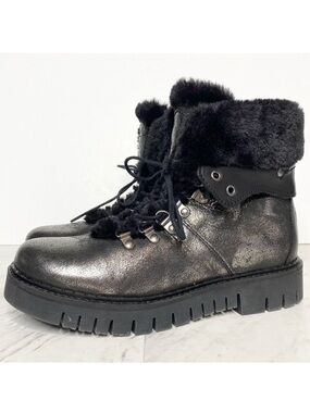 Pajar Metallic Faux Fur Lace Up Boot 6